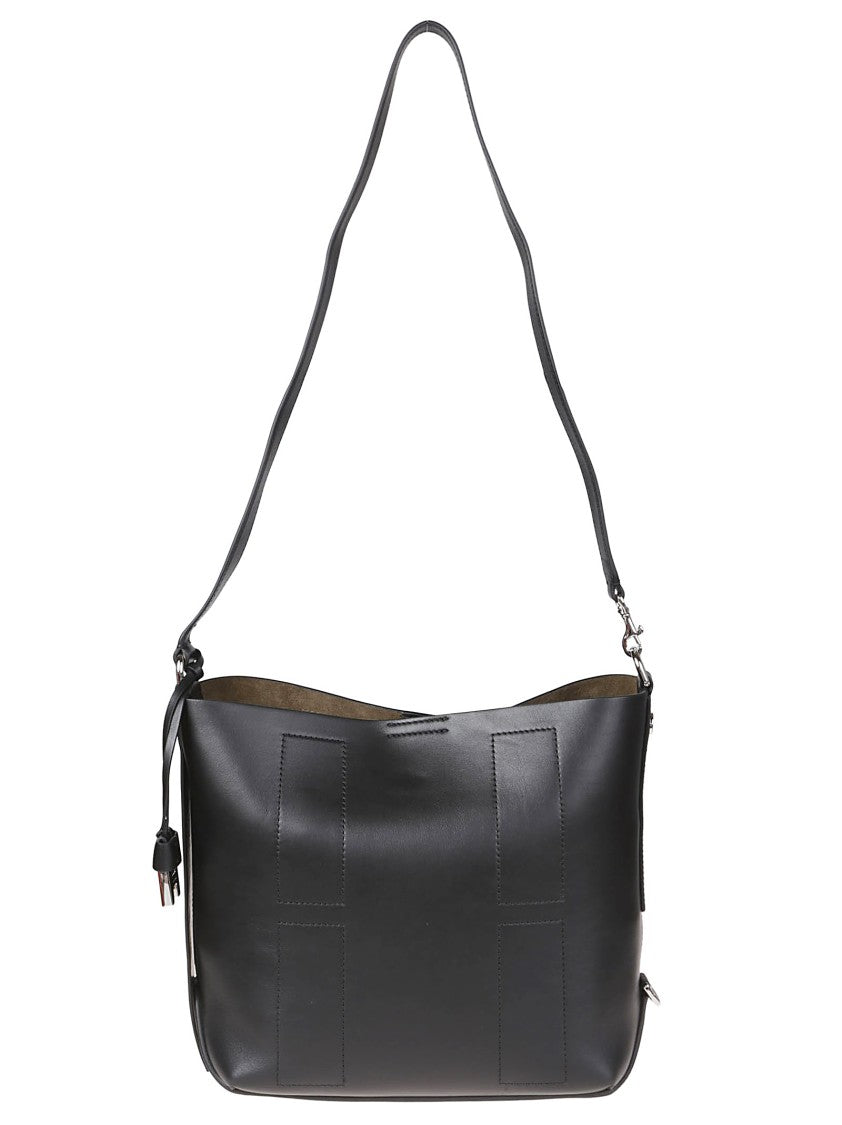 Hogan Small H01r Smooth Leather Hobo Bag