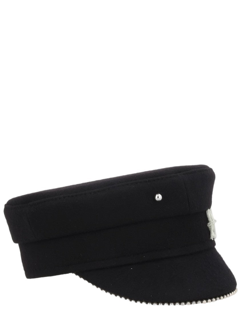 Ruslan Baginskiy Structured Wool Baker Boy Hat