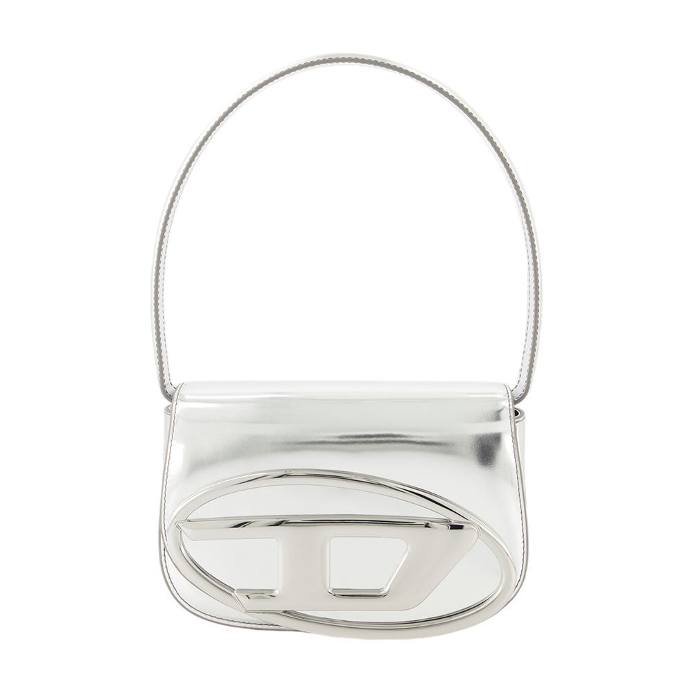 Diesel 1Dr Shoulder Bag - Leather - Silver