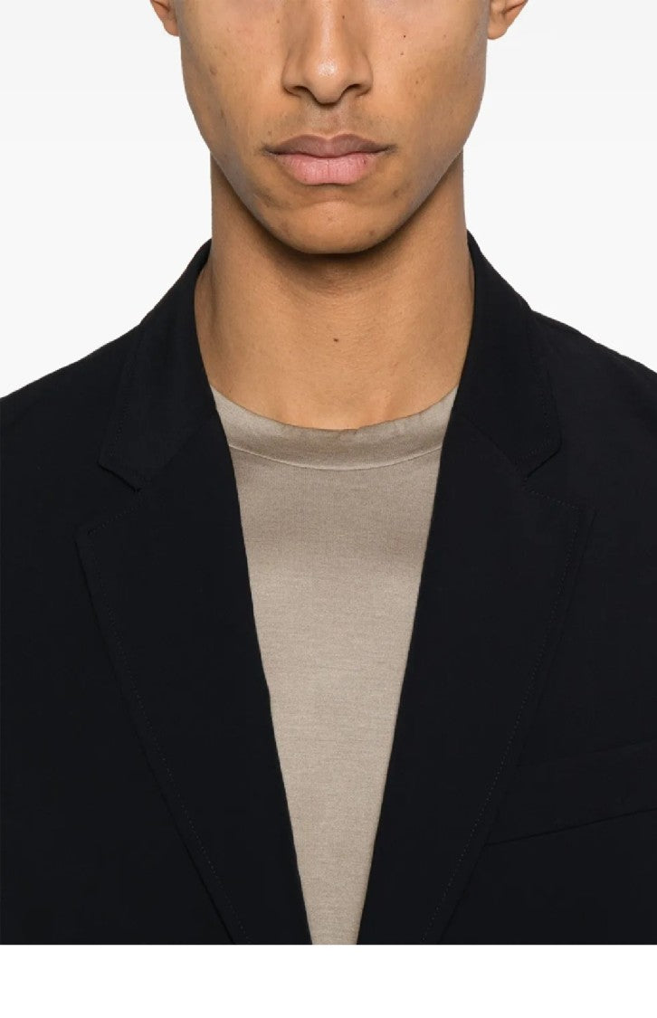 Emporio Armani Tailored Black Jacket With Classic Lapel