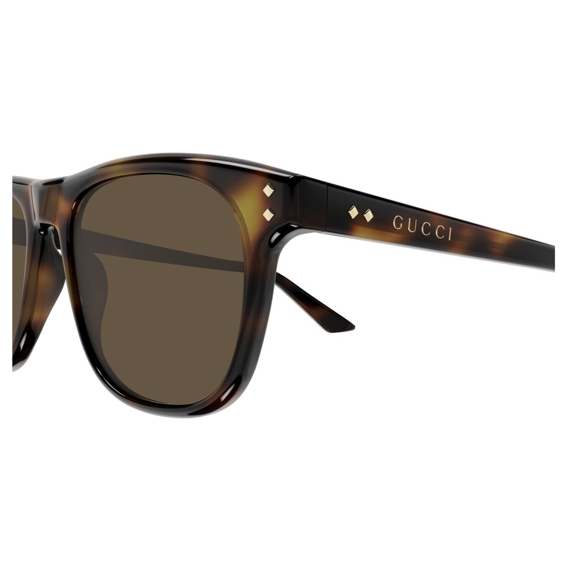 Gucci Gg1893s Classic Square Frame Tortoiseshell Sunglasses