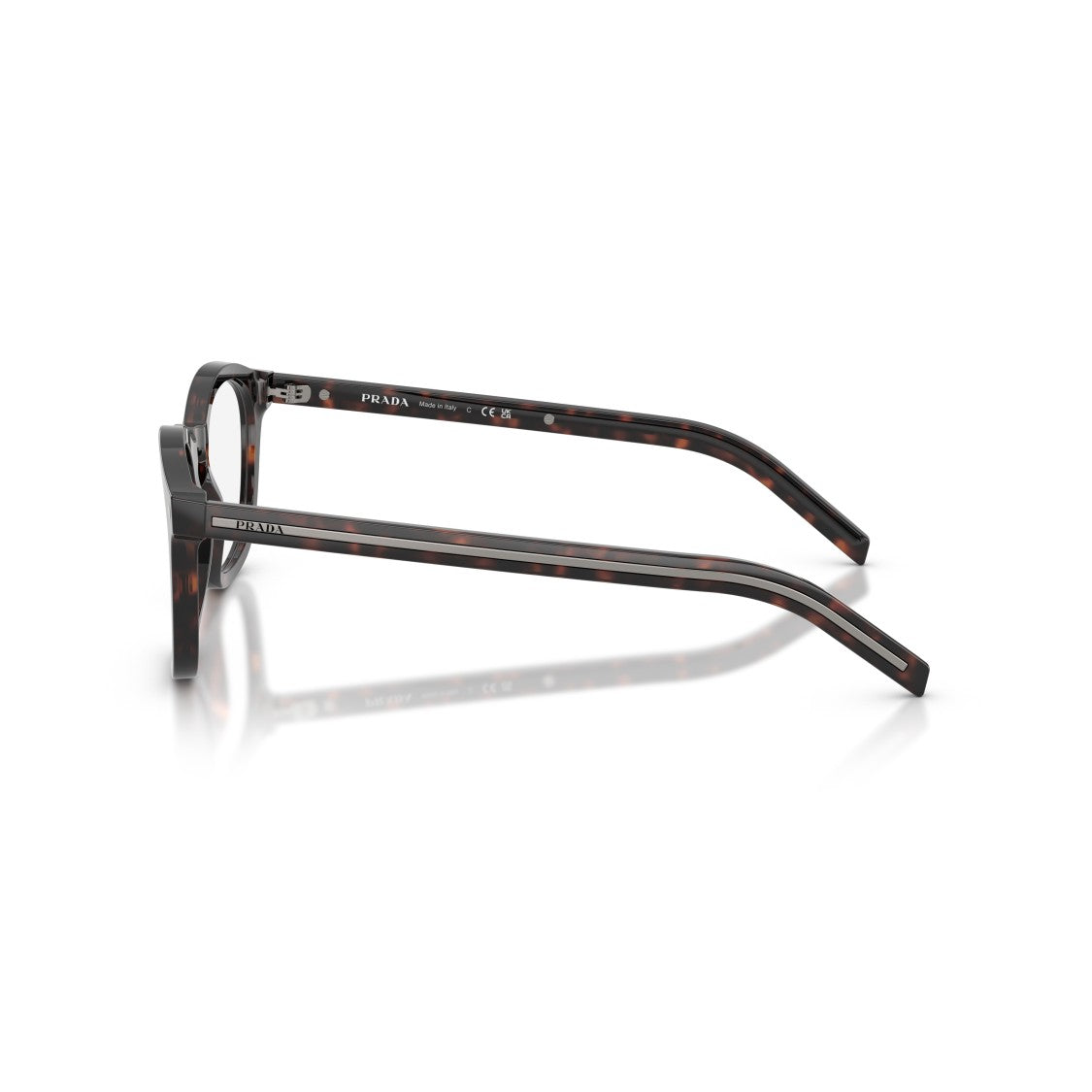 Prada 0Pr C04v Classic Square Tortoiseshell Acetate Eyeglasses