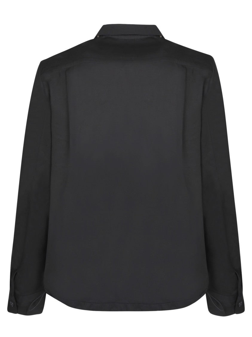 Givenchy Black Long-Sleeved Cotton Shirts