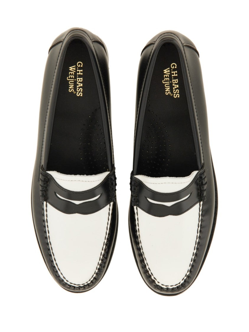 G.H. Bass Moccasin Weejuns Penny Loafers With Hand-Stitched Detailing