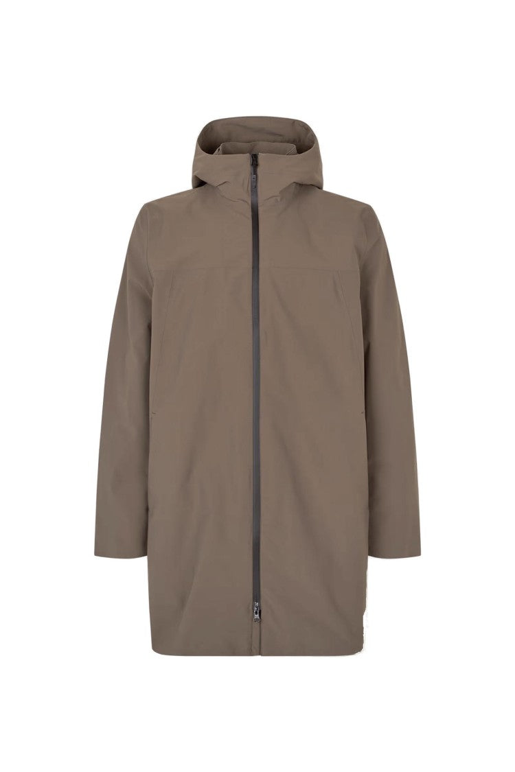 Samsoe Samsoe Khaki Raincoat With Functional Design