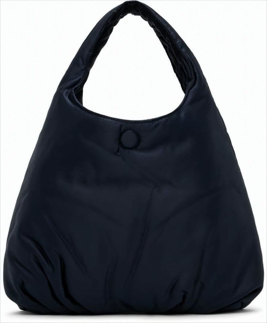 Amomento Padded Black Tote Bag With Voluminous Shape