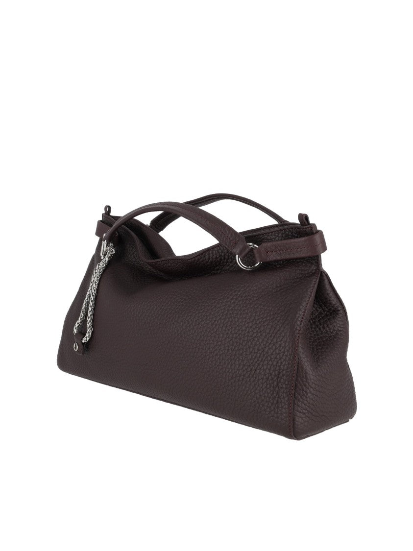 Claudio Orciani Virgo M Soft Textured Calf Leather Handbag