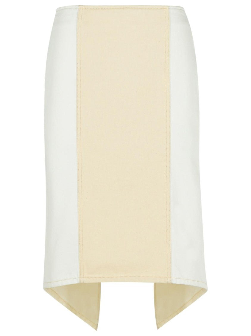 J. W. Anderson Layered' White Cotton Skirt