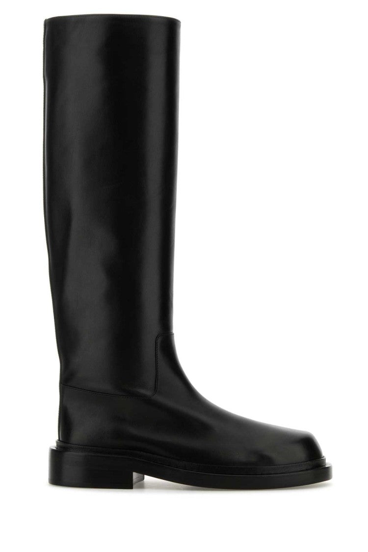Jil Sander Black Leather Boots