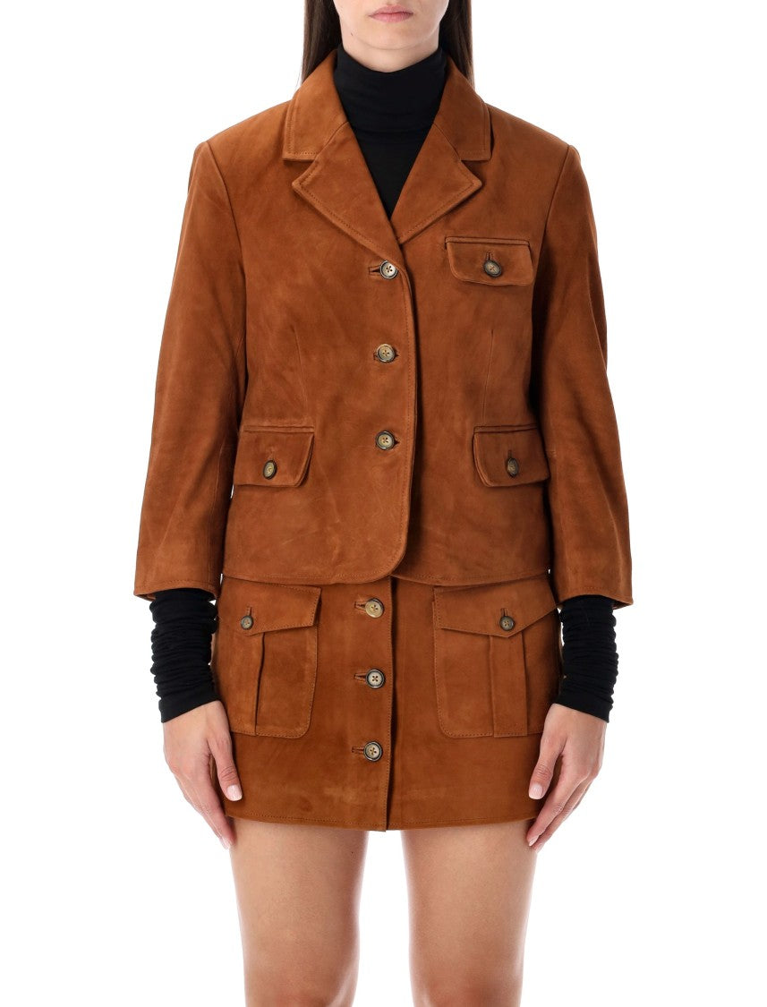 The Garment Suede Fitted Jacket