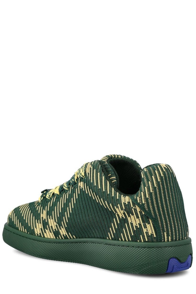 Burberry Dark Green Low-Top Sneakers