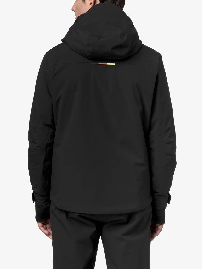 K-Way Black Lesarcs 2L Twill Hooded Jacket