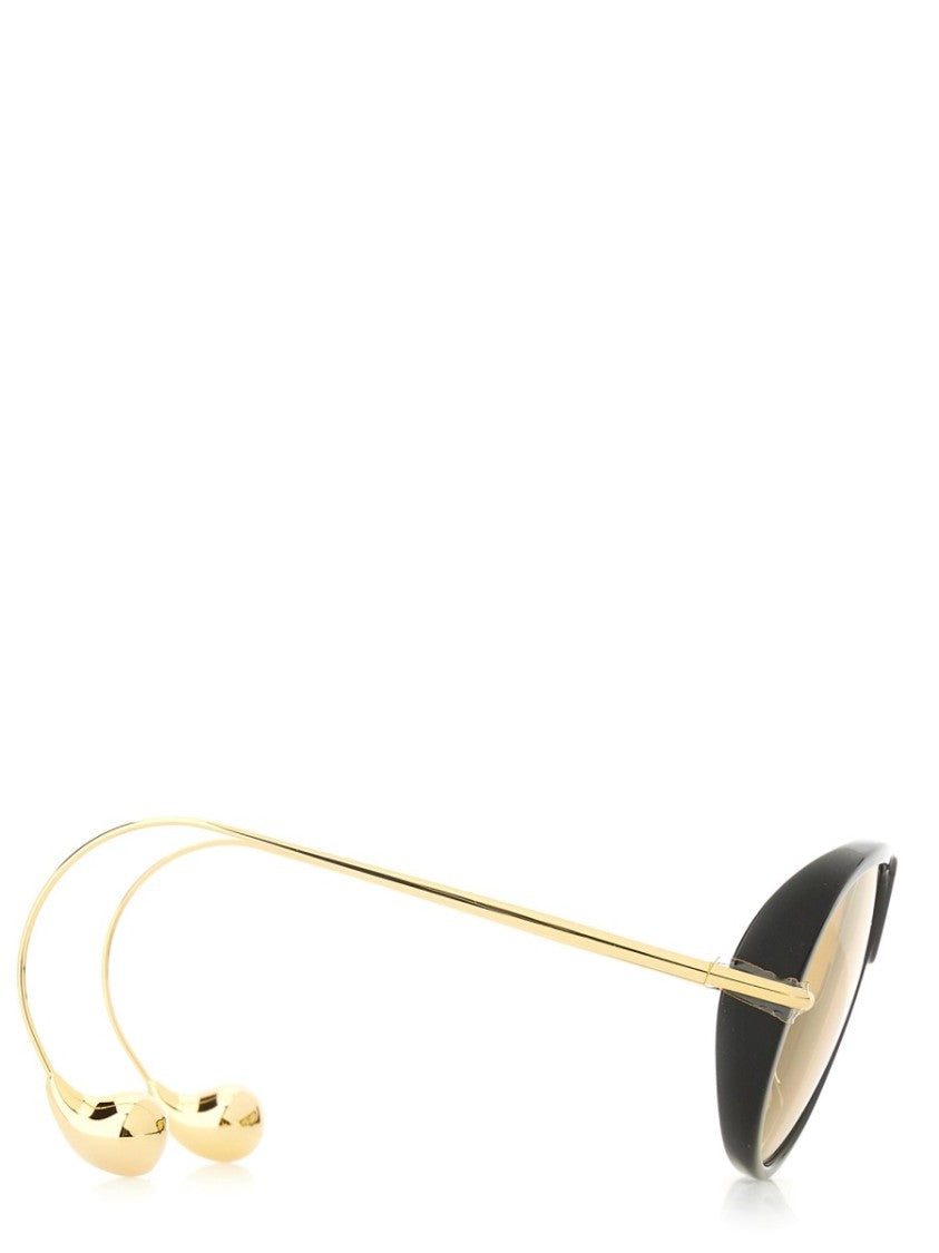 Bottega Veneta Aviator-Style Sunglasses With Double Bridge Design And Tinted Lenses
