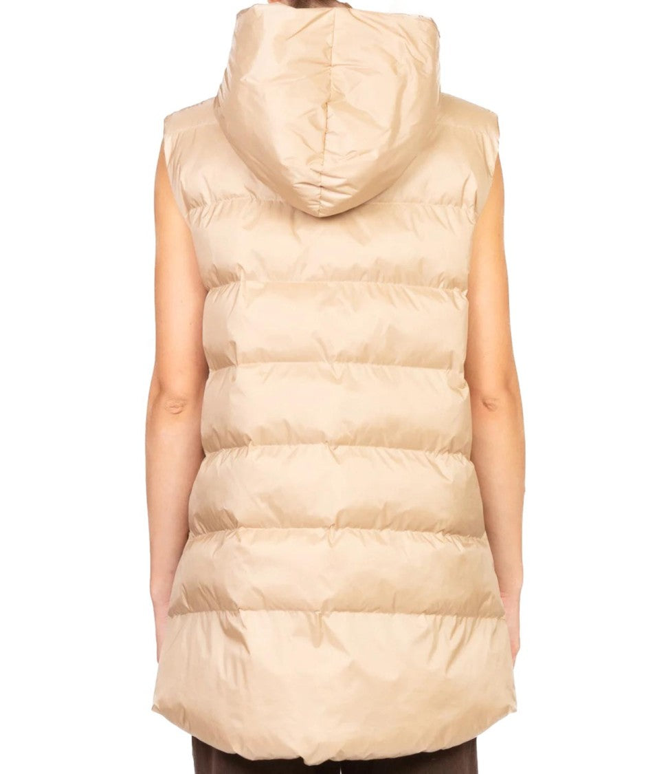 Max Mara Sleeveless Padded Vest With Hood