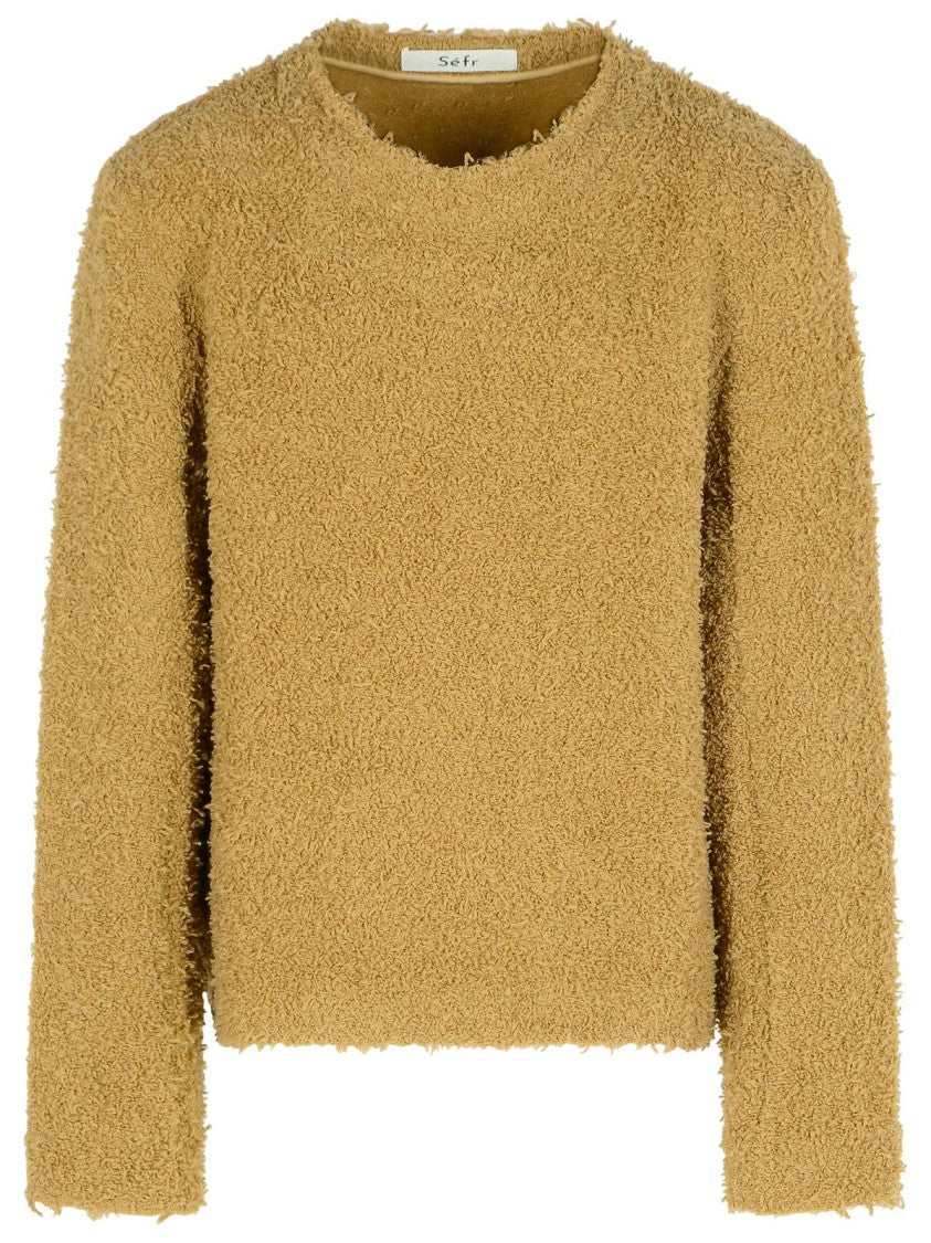 Séfr Dignan' Beige Virgin Wool Sweater