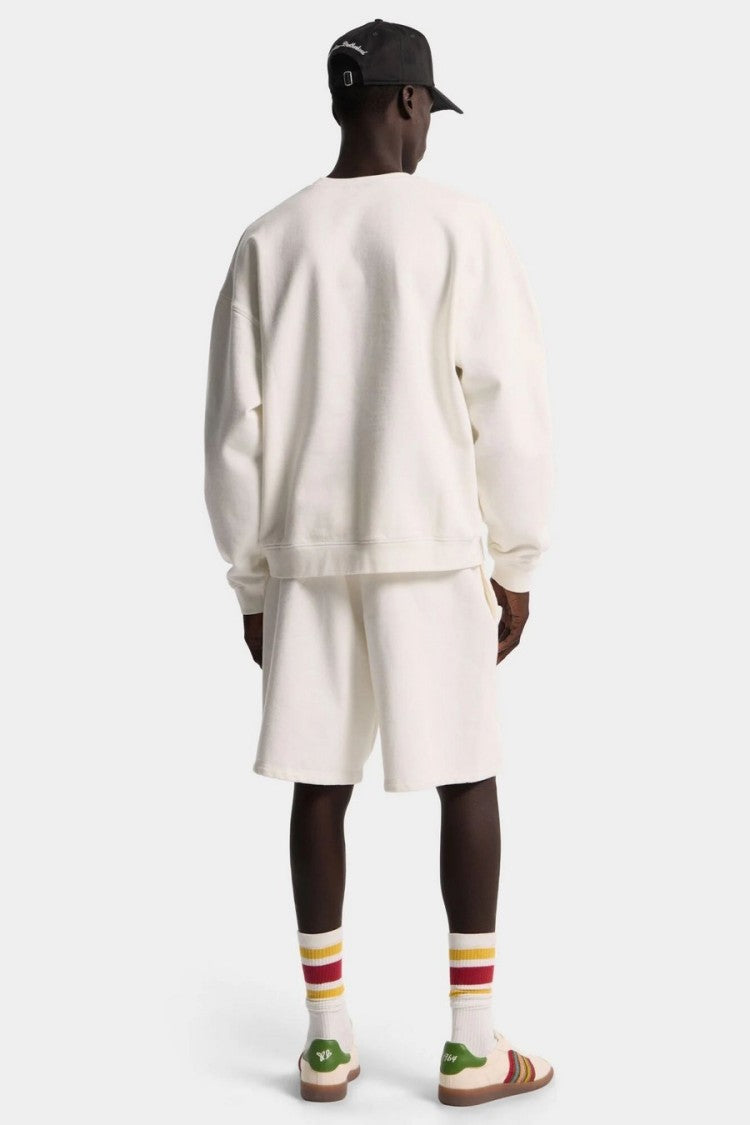 Dsquared2 White Drawstring Waist Cursive Logo Cotton Shorts