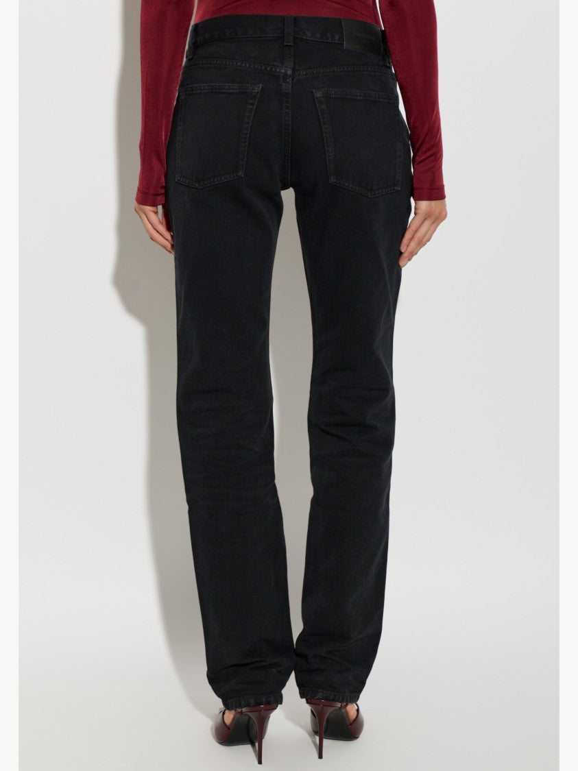 Saint Laurent Relax Straight Relaxed Straight-Leg Jeans