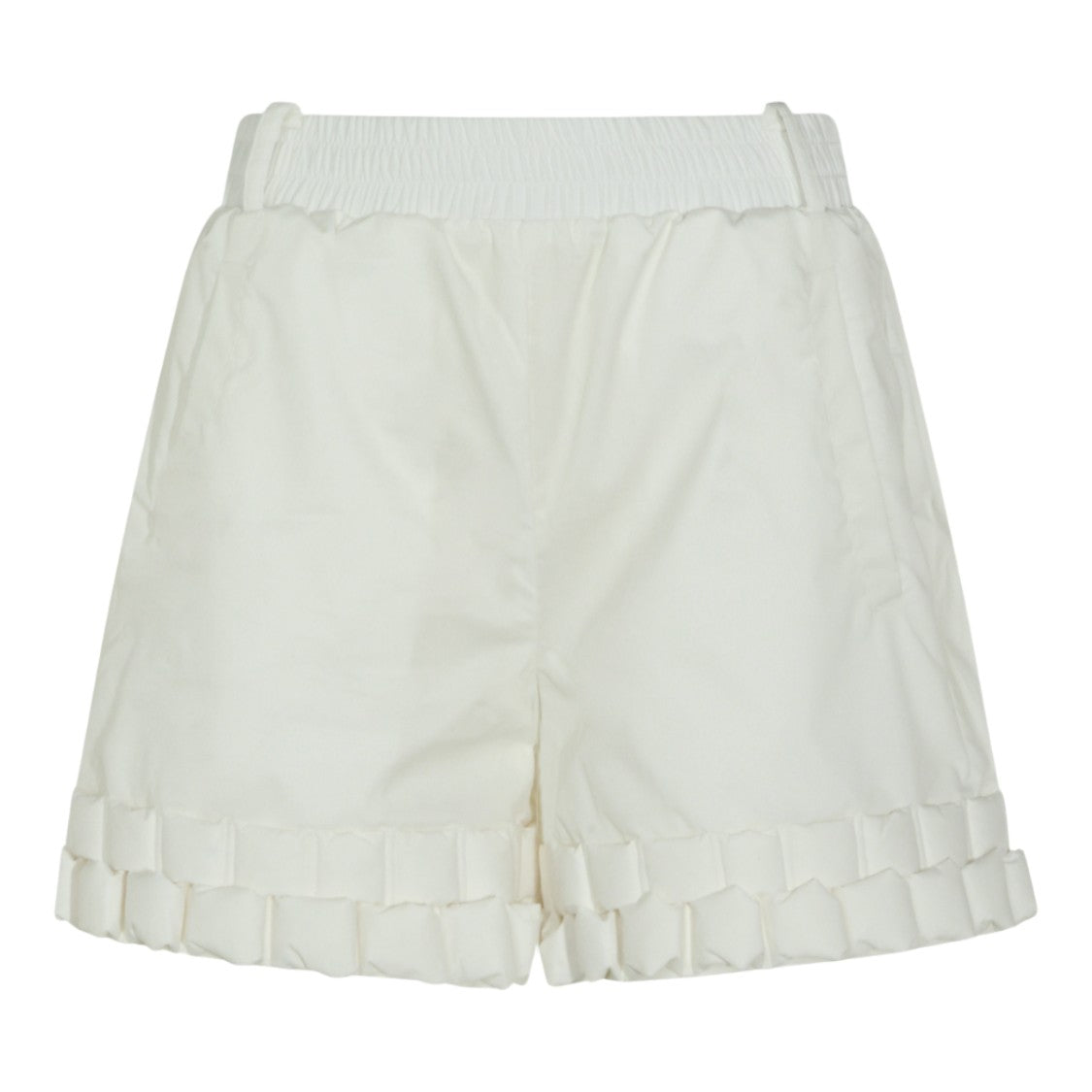 Raxxy High-Waisted Shorts With Padded Ribbon Trim