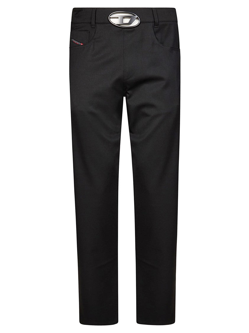 Diesel Slim-Fit Black Pants With Modern Cut