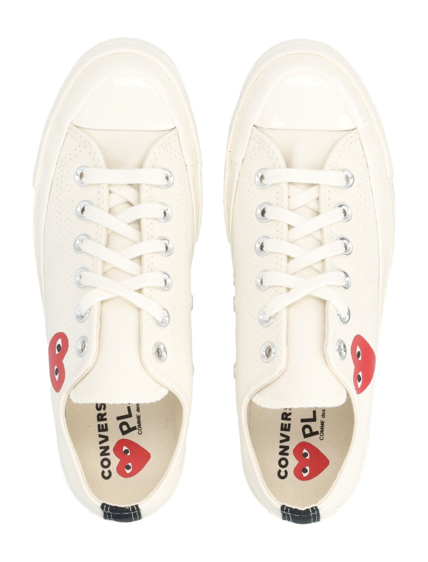 Comme Des Garçons X Converse Low-Top Sneakers With Iconic Heart Graphic