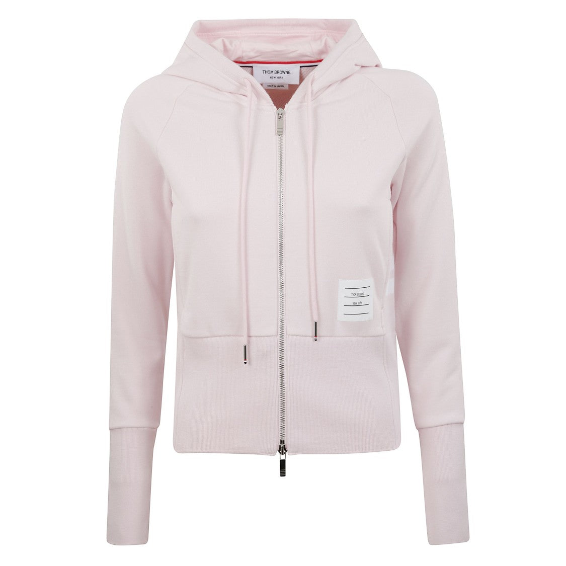 Thom Browne Zip-Up Hoodie With Four-Bar Detail