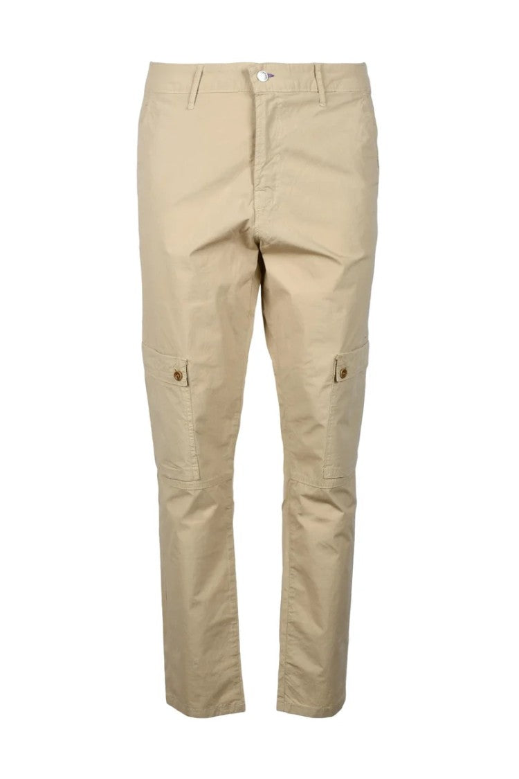 Grey Daniele Alessandrini Grey Daniele Alessandrini Cargo Pants Cotton Stretch - Beige