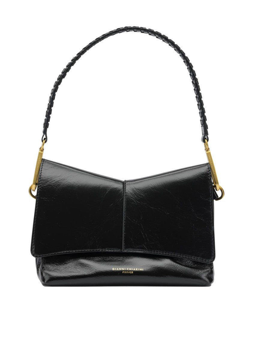 Gianni Chiarini Leather Clutch With Braided Handle