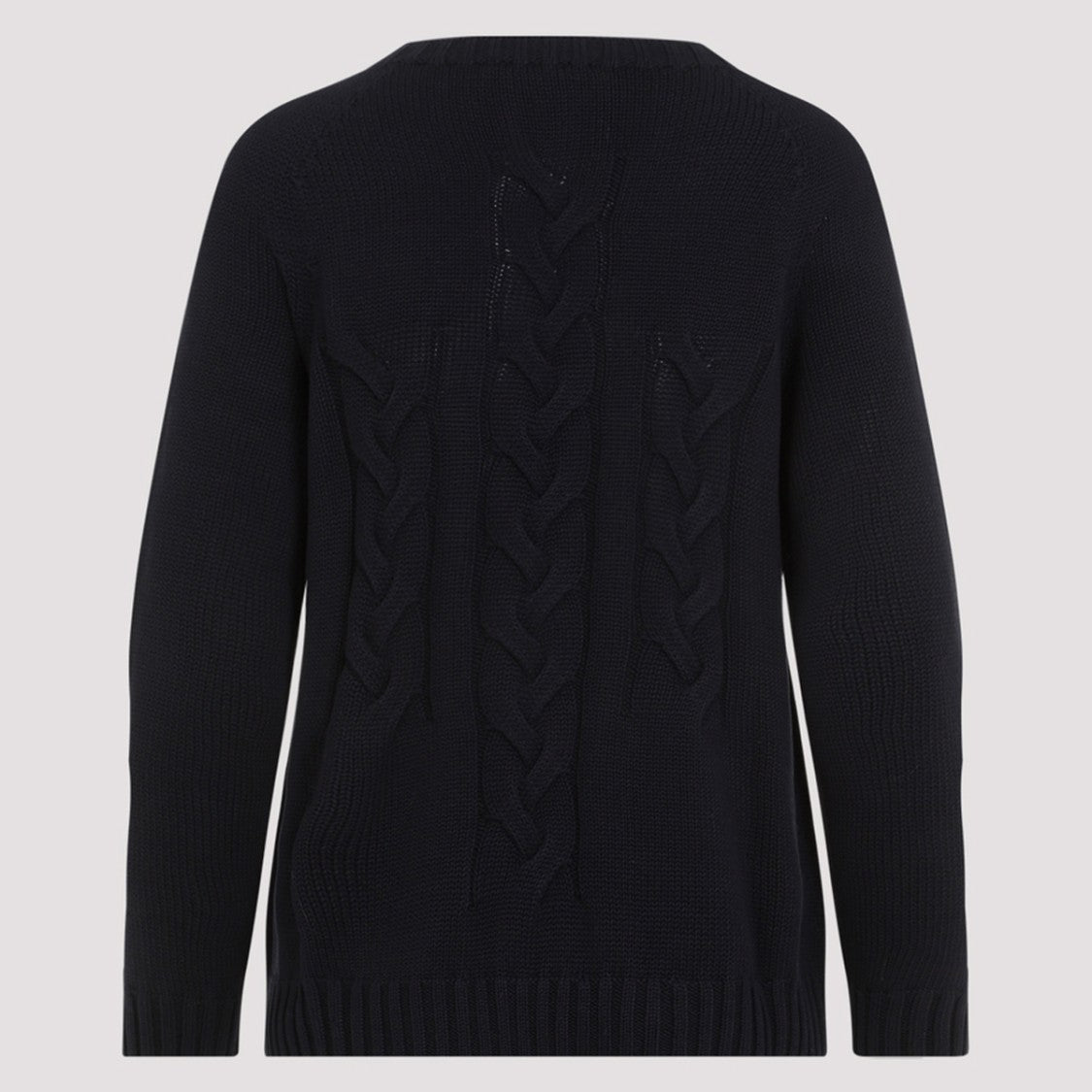 Max Mara Classic Crew Neck Knitwear With Textured Detailing