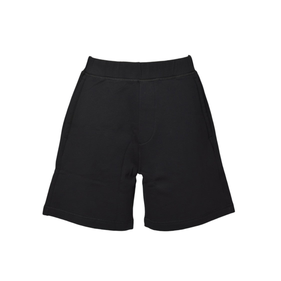 Dsquared2 Minimalist Black Shorts With Elastic Waistband