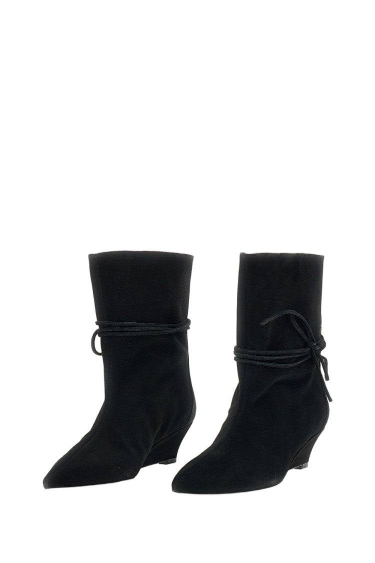 Odissi Black Suede Gemma Ankle Boots