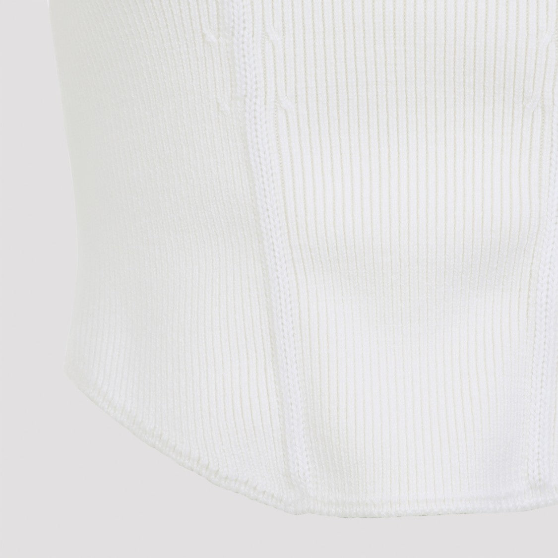 Alaïa Corset White Wool Top