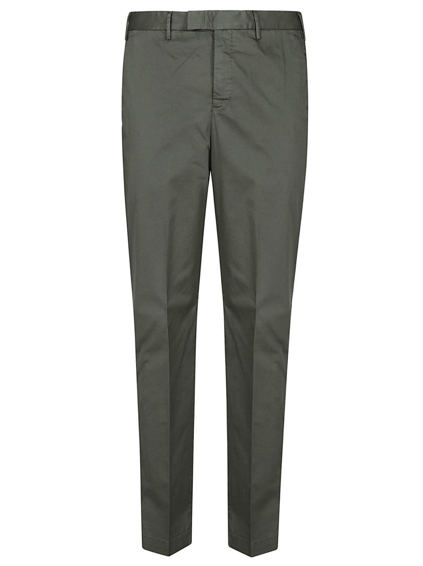 Pt Torino Lightweight Stretch Satin Pants With Tailored Fit And Minimalistic Design