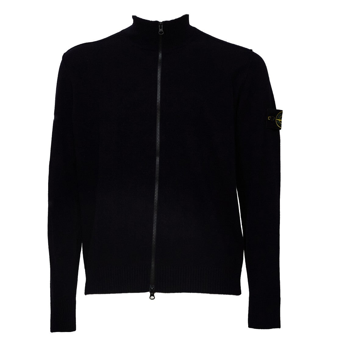 Stone Island High Collar Ribbed Cardigan