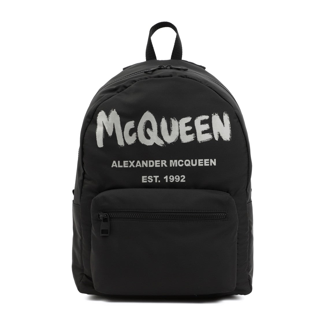 Alexander Mcqueen Black Graffiti Metropolitan Printed Backpack