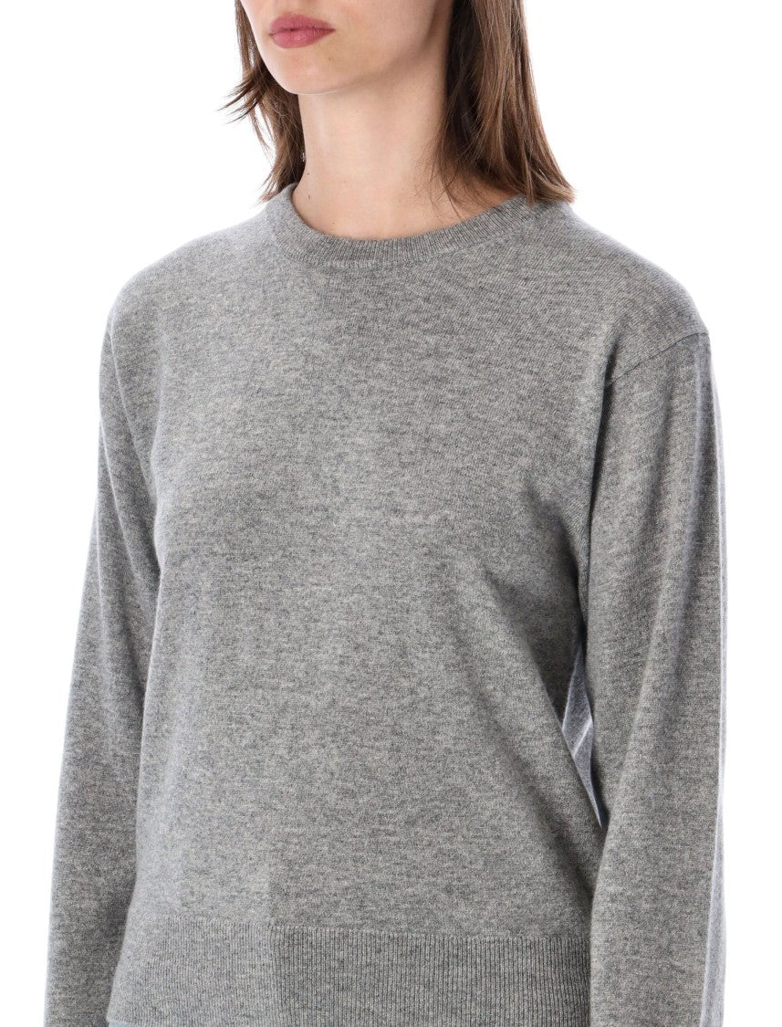 Extreme Cashmere March Lightweight Ribbed Cashmere Crewneck Sweater