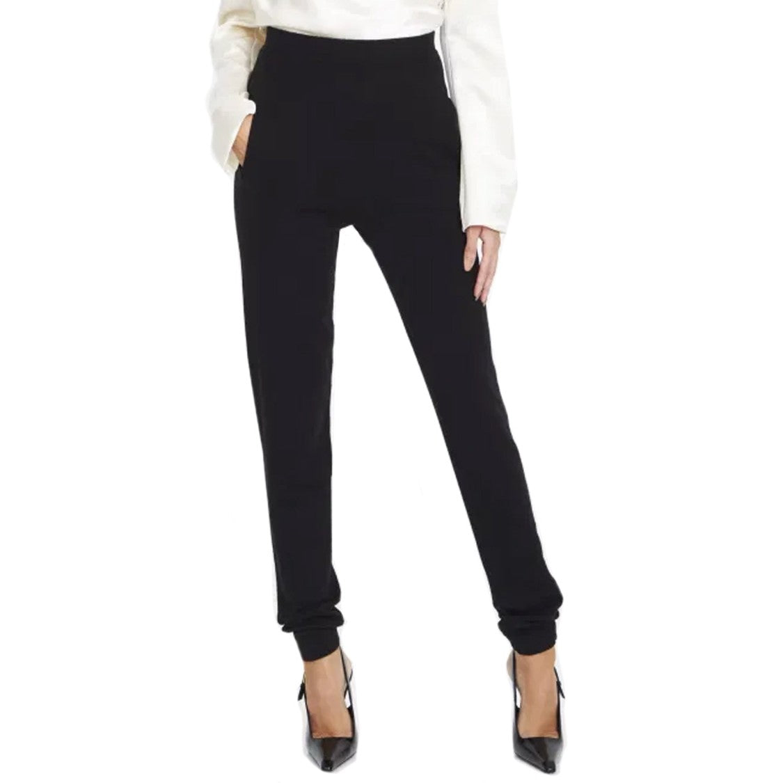 Saint Laurent High-Waisted Cashmere Leggings