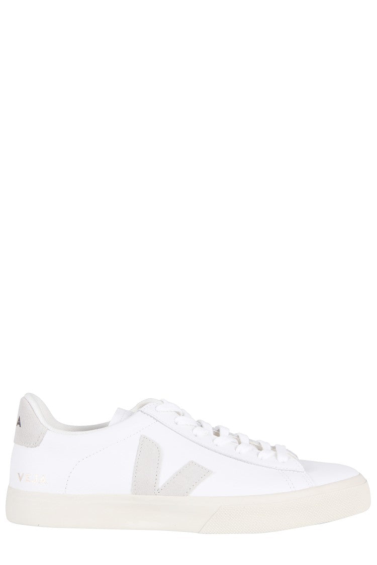 Veja Leather Upper Sneakers With Suede Logo Accents