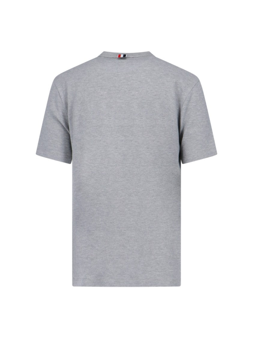 Thom Browne "4 Bar" T-Shirt – Grey