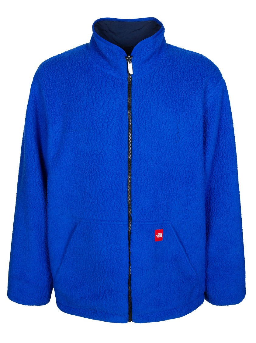 The North Face Dark Navy Reversible Stand Collar Fleece Jacket