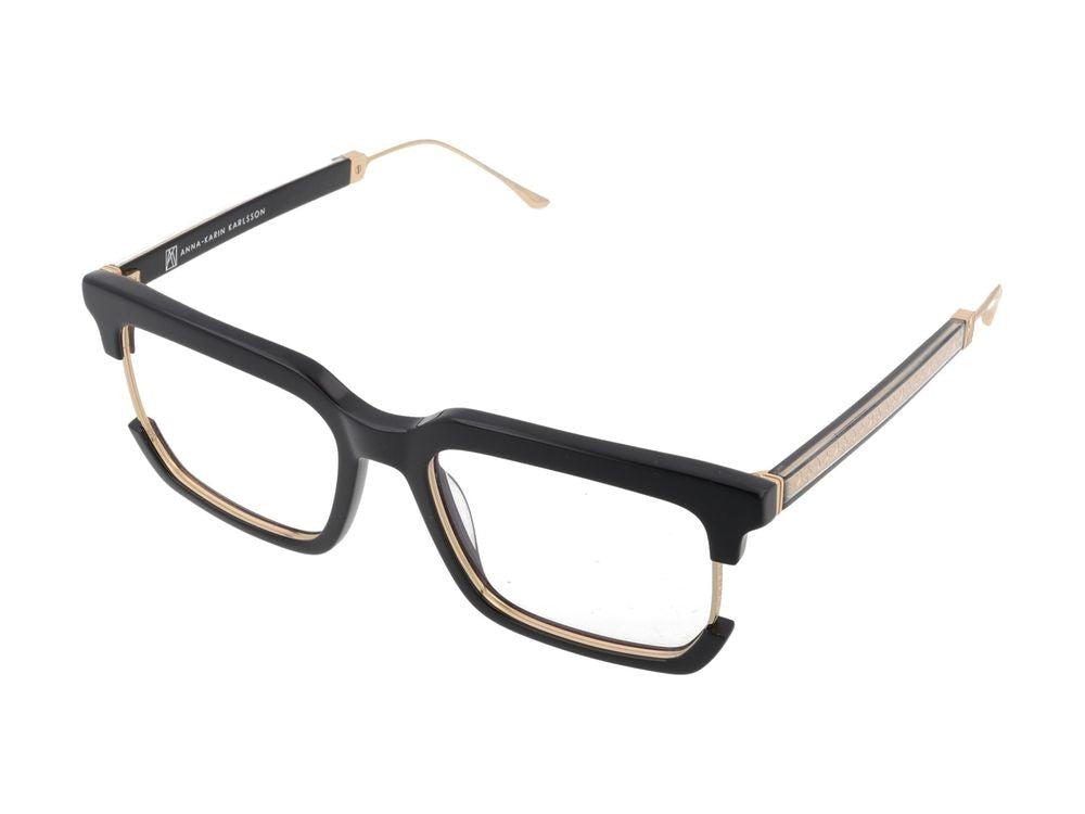 Anna-Karin Karlsson Oversized Gold Accent Square Frame Eyeglasses