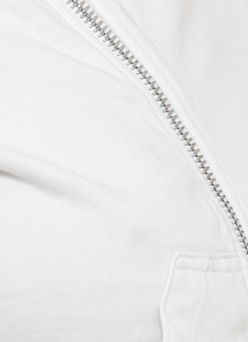 Drkshdw By Rick Owens Grey Mountain Asymmetric Zip Hoodie