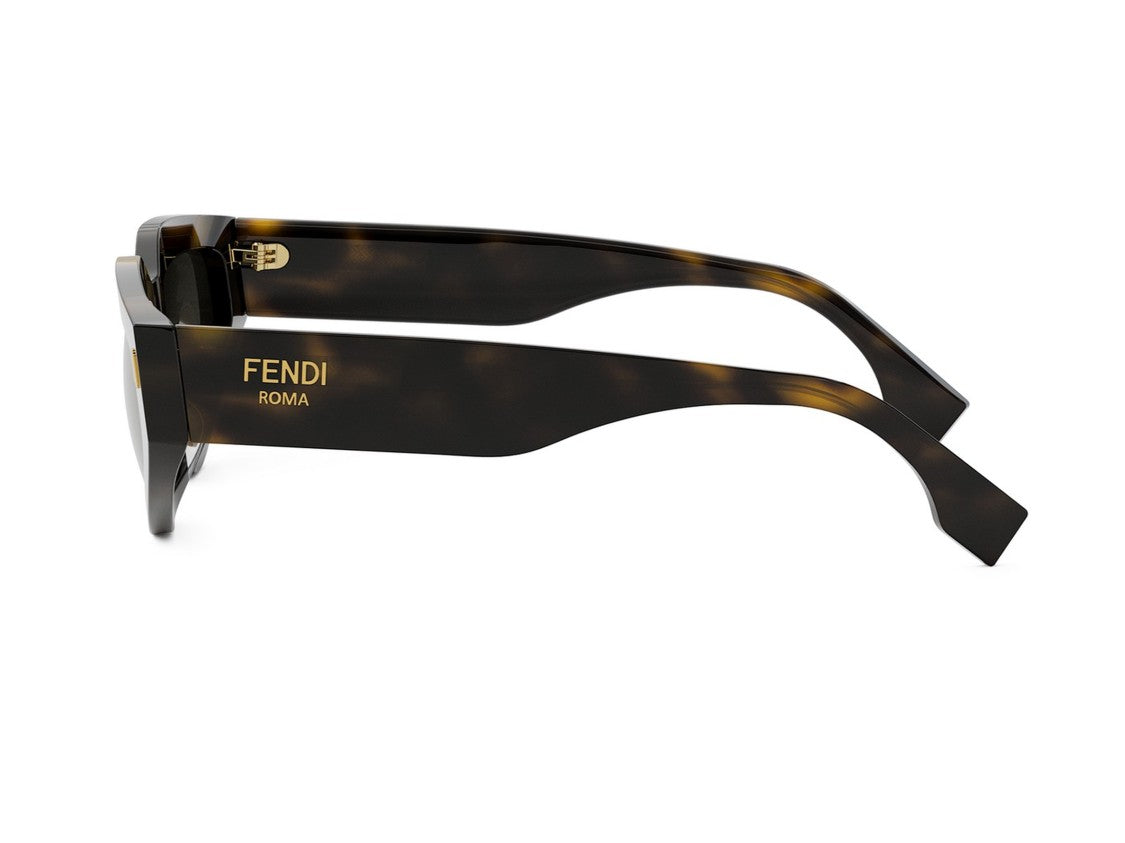 Fendi Fe40163u Bold Oversized Tortoiseshell Cat-Eye Sunglasses