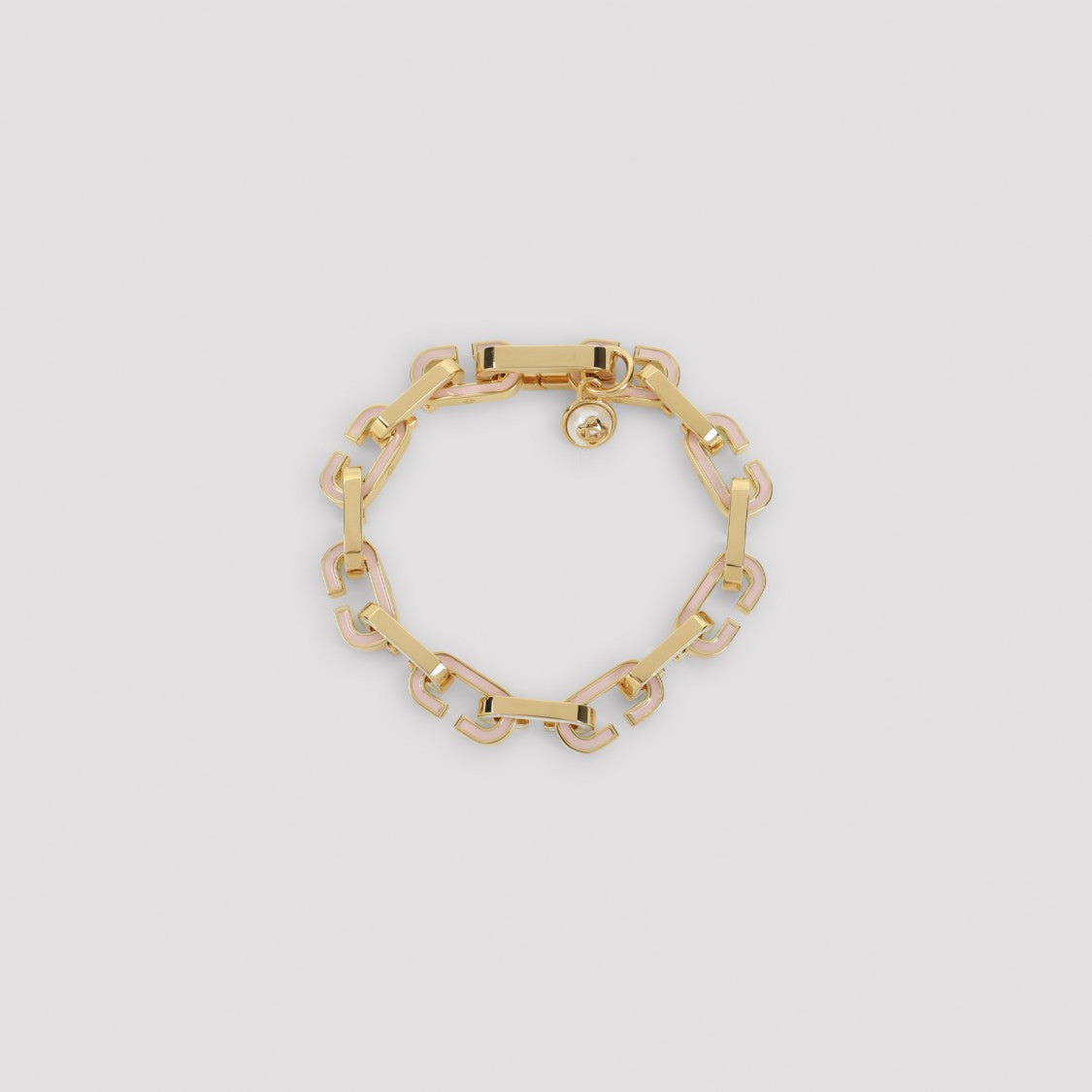 Casablanca Meticulously Crafted Brass Bracelet With Glossy Enamel Accents