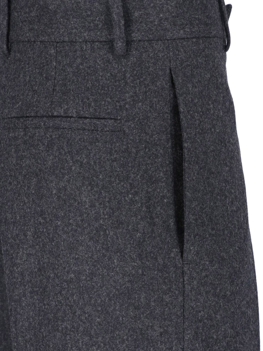 Jil Sander Tailored Straight-Leg Trousers With Zip And Button Closure