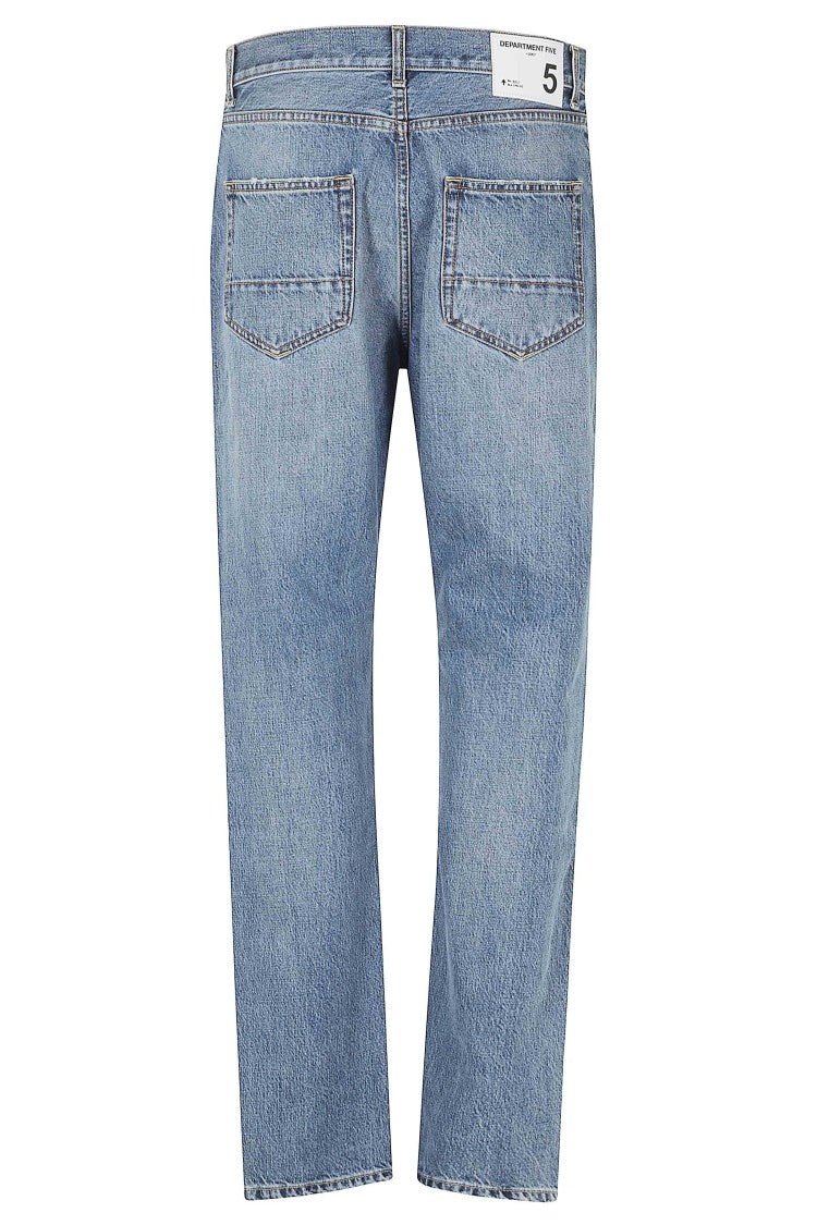 Department 5 Bowl Denim Jeans With Distressed Hem And Classic Five-Pocket Design