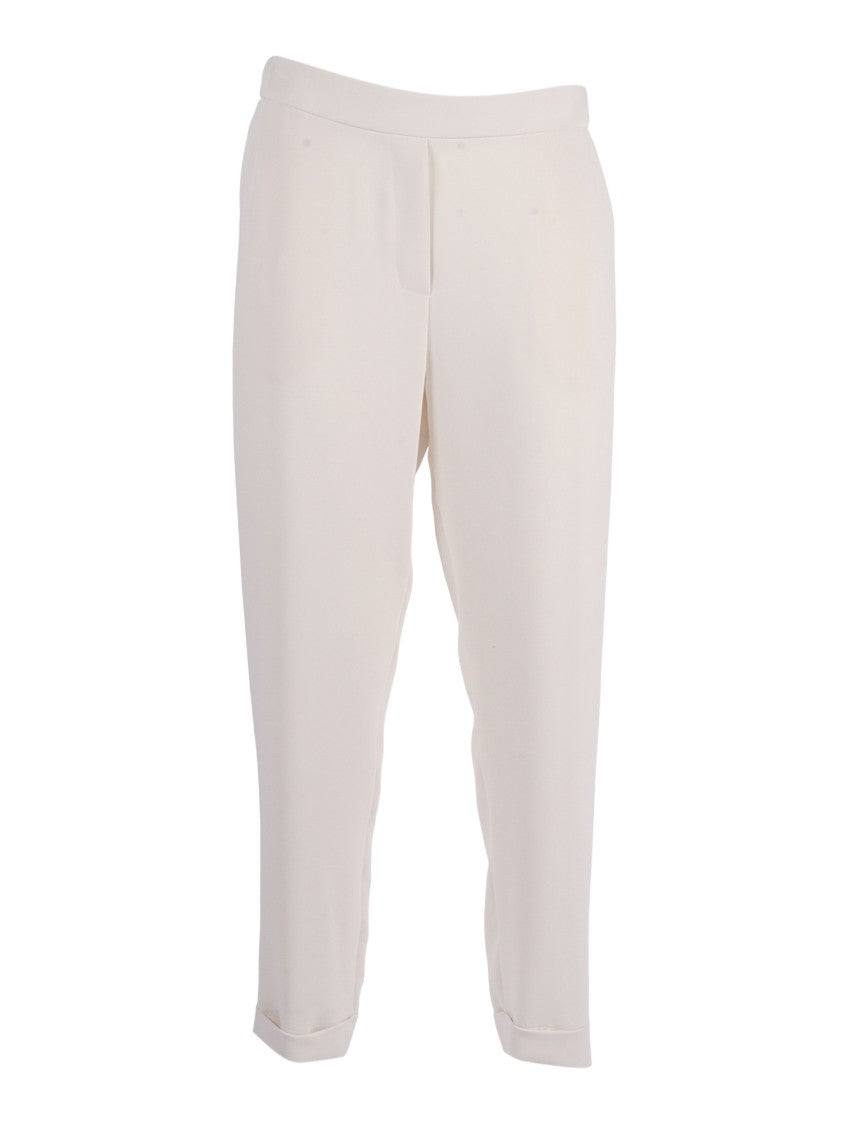 P.A.R.O.S.H. Relaxed Fit Cuffed Cropped Straight-Leg Pants