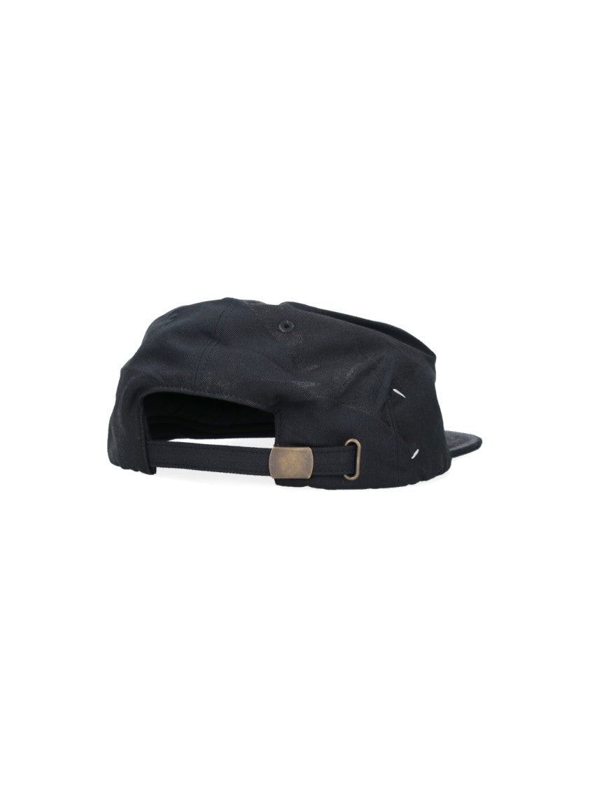 Maison Margiela Structured Black Hat With Medium-Width Brim