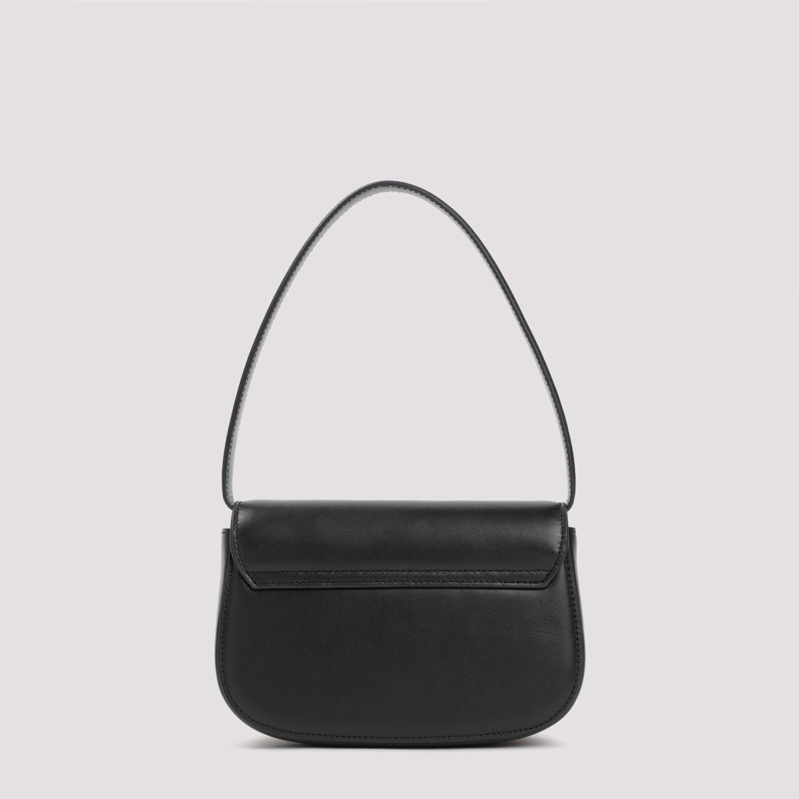Diesel Structured Black Leather Handbag