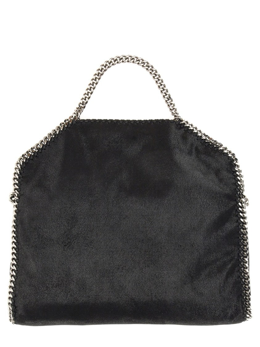 Stella Mccartney Borsa Tote With Fold-Over Design And Silver Chain Trim