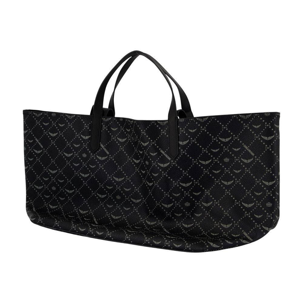 Zadig & Voltaire Z Xl Monogram Shopper Bag - Synthetic - Black